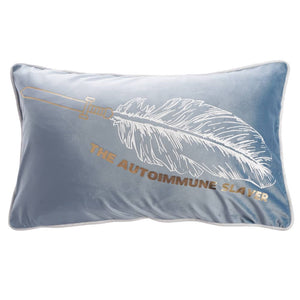 Blue Rectangular Fashion Pillows | F#!K  Scleroderma