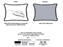 Load image into Gallery viewer, Grey  Rectangular Fashion Pillows | F#!K  Scleroderma
