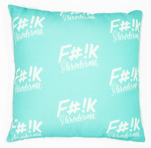 Green Square Fashion Pillows | F#!K  Scleroderma