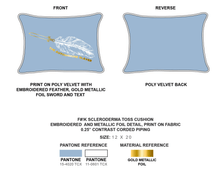 Load image into Gallery viewer, Blue Rectangular Fashion Pillows | F#!K  Scleroderma
