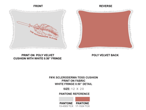 Tan Rectangular Fashion Pillows | F#!K  Scleroderma