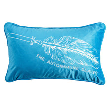 Load image into Gallery viewer, Turquoise Rectangular Fashion Pillows | F#!K  Scleroderma
