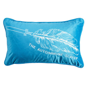 Turquoise Rectangular Fashion Pillows | F#!K  Scleroderma
