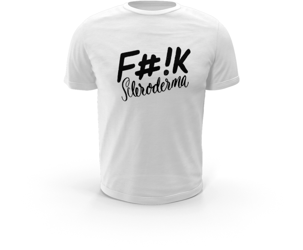 White T-Shirt| F#!K Scleroderma in Script